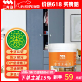 三青水性木器漆家具翻新漆刷门窗衣柜木用改色油漆环保涂料 蓝灰色1KG