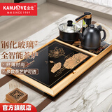 金灶（KAMJOVE）钢化玻璃茶具套装茶台 功夫茶烧水整套茶具茶海 茶盘套装L-510 搭配K9（黑色款）电茶炉 1个
