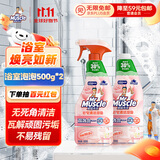 威猛先生（Mr Muscle）浴室清洁泡泡(铃兰玫瑰)双包装500g*2 墙面瓷砖玻璃强力去污