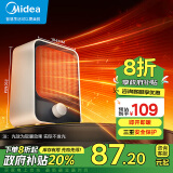 美的（Midea）【小身材】暖风机家用/小太阳取暖器/小型电暖器/电暖气/电热风扇/暖手宝台地两用速热便携HFU15D