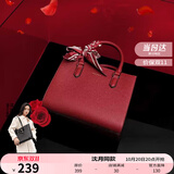 纽芝兰（NUCELLE）包包女2025大容量红色手提婚包高级大气单肩斜挎包生日礼物送老婆