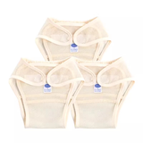 雅婴世族（YAYINGSHIZU） 3条装婴儿尿布裤夏宝宝尿布兜透气可洗学习训练布尿裤新 黄色 3条装 M码适合12-18斤