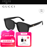古驰（GUCCI）墨镜 方框太阳镜 塑料材质黑色镜框眼镜GG0637SK 001