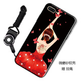 驰汉牌 适用苹果7/8手机壳iPhone8/7plus保护套全包防摔磨砂个性可爱文字潮男女卡通软壳 翩翩起舞 苹果7/苹果8通用