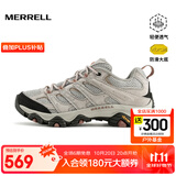 迈乐（Merrell）官方店男女款户外登山徒步鞋减震MOAB 3迈越者轻量防滑耐磨透气 J036346米白（女款） 38
