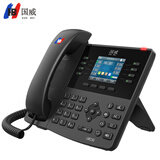 国威IP座机电话GW23G 录音网络IP电话机 2.8英寸彩屏 蓝牙 无线WIFI USB 千兆双网口  6方电话会议