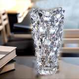 BOHEMIA捷克进口BOHEMIA原装水晶玻璃花瓶家居时尚简约插花花器摆件 桑巴透明（假一罚十）