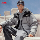 李宁短羽绒服男女同款2025秋冬季时尚百搭鸭绒宽松运动外套AYMV855