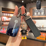 仁鸿适用于大众速腾钥匙套23款途观l宝来cc凌渡探岳迈腾帕萨特汽车扣 大众折叠A款【星空黑】赛车bob