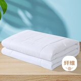 水星家纺 被子被芯 七孔透气纤维被 宿舍可用 单双人四季可用春秋被子被芯 【白色】夏凉被（升级工艺） 200x230cm(适配1.5米床套件)