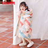 鸭鸭（YAYA）儿童羽绒服男女小童宝宝中长款连帽加厚童装冬季外套YD 米色-YE2B813916L 100