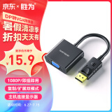 胜为（shengwei）DP转VGA转换器 Displayport转VGA母头高清转接线头 笔记本电脑接显示器投影仪线 DC-101