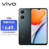 vivo Y36t 6GB+128GB 太空黑 超感轻薄设计 5000mAh大电池 150%超大音量 全网通 老人 手机