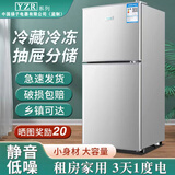 YZR小冰箱家用小型双门大容量冷冻冷藏保鲜箱一级节能两门两用电冰箱 228双门 标准款 约2天一度电