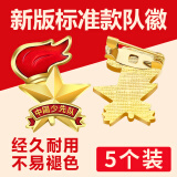 易利丰（elifo）标准款队徽小学生立体 火炬别针扣5个装