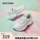 斯凯奇（Skechers）老爹鞋子女小白鞋熊猫鞋冬季运动休闲厚底百搭99999863 99999863-白色/浅蓝色/WLB 36.5