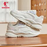 乔丹小千禧运动鞋女鞋革面防水休闲鞋复古老爹鞋轻便厚底增高跑步鞋女