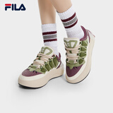 FILA 斐乐官方女鞋CARROT摩登板鞋萝卜鞋休闲厚底鞋子女 夜曲紫/古白色-NA 38.5
