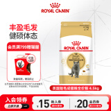 皇家（ROYAL CANIN）猫粮 英短成猫粮全价粮 英短成BS34 湿粮主食级 通用粮12月以上 【1岁以上】英短成猫 4.5kg