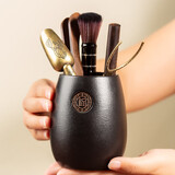 逸居客（YIJUKE）茶道六君子茶具配件茶针茶刀茶夹茶勺茶饼刀茶叉养壶笔套装