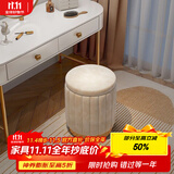 安尔雅化妆凳轻奢圆凳椅子网红储物沙发凳梳妆台凳子化妆椅小型 储物款