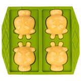 酷易（coolyep）蛋糕模具宝宝蒸糕模具婴儿辅食硅胶米糕烘焙蒸模工具可蒸发糕卡通 酷小鹿（18.8*16.9*4CM）