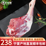 潮羊牧歌 宁夏滩羊肉 生鲜国产精修羔羊腿 新鲜羊肉卷羊肉串烧烤食材清真 5斤精修滩羊后腿