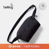 Bellroy澳洲Lite Sling 7L 轻行胸包 单肩包斜挎包 便携通勤潮流户外出行 墨黑色7L