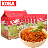 KOKA黑椒炒面鸡汤汤面5连包速食面 新加坡进口方便面泡面 辣味星洲炒面