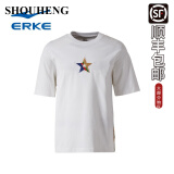 鸿星尔克（ERKE）鸿星尔克2023夏季款男子休闲运动T恤透气中国鸿短袖11223202160 白色 3XL
