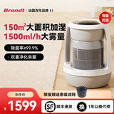 Brandt白朗无雾加湿器家用卧室孕妇婴儿热蒸发落地空气净化杀菌静音客厅办公室空调房智能大空间 J15W【白色】