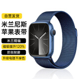 WITGOER表带【德国品质】适用苹果手表apple watch米兰尼斯iWatch/s9/8/7ultra2钢带磁吸金属男女se不锈钢