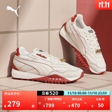 彪马（PUMA）【蛇年限定】章鱼鞋复古跑鞋男女红色休闲鞋BLKTOP402910 米白色-红色-燕麦色-01 37.5