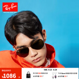 雷朋（RayBan）经典飞行员系列太阳镜男女款开车眼镜防晒户外墨镜0RB3026 L2821黑色镜框 绿灰色G15 尺寸62