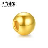 西右珠宝转运珠黄金手链女串珠配饰999足金硬金豆豆小金珠礼物 3mm金珠/30颗（约0.6g)