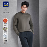 海澜之家（HLA）长袖针织衫男装秋季纯色含羊绒羊毛亲肤保暖轻商务上衣服男士毛衣 驼色54 L /175推荐69~75kg