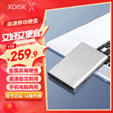 小盘(XDISK)1TB USB3.0金属移动硬盘X系列2.5英寸皓月银 超薄高速便携时尚款文件数据备份存储稳定耐用