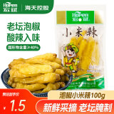 宏斌 泡椒小米辣100g  野山椒调味品 老坛泡菜 绿色食品