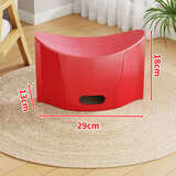 木格格家用折叠凳子简易成人儿童塑料小板凳便携叠放户外钓鱼登火车马扎 折叠纸片凳红色（1个装）