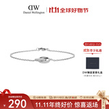丹尼尔惠灵顿（DanielWellington）dw手链女 小双环手链 月光银165mm时尚轻奢 生日礼物送女友 DW163