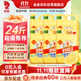 金鱼洗洁精2kg*6瓶整箱装 A类食品用商用洗涤灵 果蔬清洗剂去油强力
