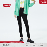 Levi's李维斯女复古721高腰经典紧身黑色百搭美式小脚窄版牛仔裤 黑色 24/28