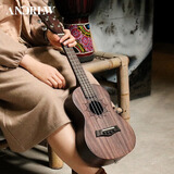 安德鲁（ANDREW）儿童尤克里里小吉他初学者女男ukulele 23寸单板莲花+全套配件