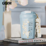 格沵（germ）保温杯女士高颜值大容量咖啡水杯学生杯三八节礼物杯390ml铃兰蓝