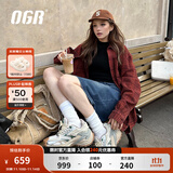 OGR【杨紫同款】响尾蛇慢跑老爹鞋男女复古厚底增高网面透气运动鞋子 【沙丘2合作款】新生绿 37