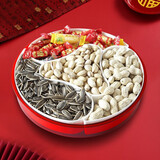 京惠思创果盘水果盘零食干货拼盘瓜子盘干果坚果托盘 时尚创意糖果盒