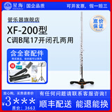 星海（XINGHAI INSTRUMENT）镀银长笛乐器17孔开孔C调长笛专业演奏B尾管乐 成人教学儿童考级 17孔C调白铜