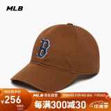 MLB帽子男女情侣棒球帽大标软顶鸭舌帽四季运动帽3ACP6601N-43BRD-F