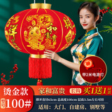 缔卡2026新年大红灯笼一对过年大门口宫灯阳台挂饰过新年户外装饰吊灯 【带灯高档】100#家和富贵-2个装