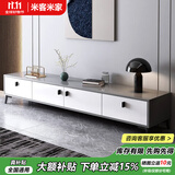 米客米家（MIKEMIJIA）电视柜现代简约小户型客厅落地储物柜轻奢电视机柜子茶几组合家具 店长推荐四柜门+灰色180CM 组装（自行安装）